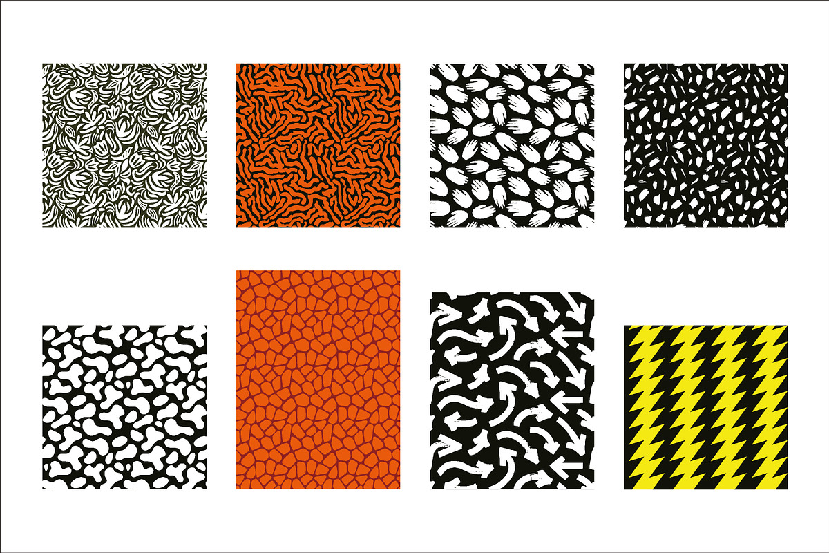 abstract natural handrawn seamless, a Pattern Graphic by Brainware Graphic (Photo 2 of 4)