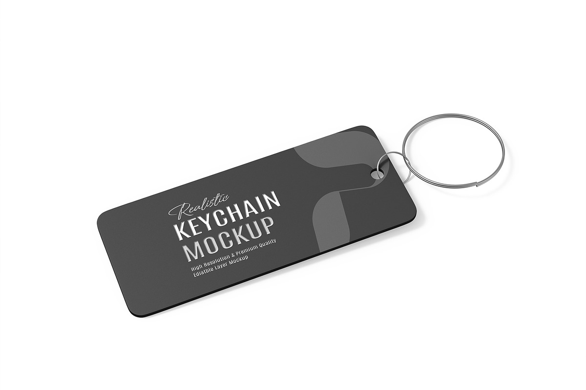Keychain Mockup Template, a Product Mockup by graphypix (Photo 4 of 4)