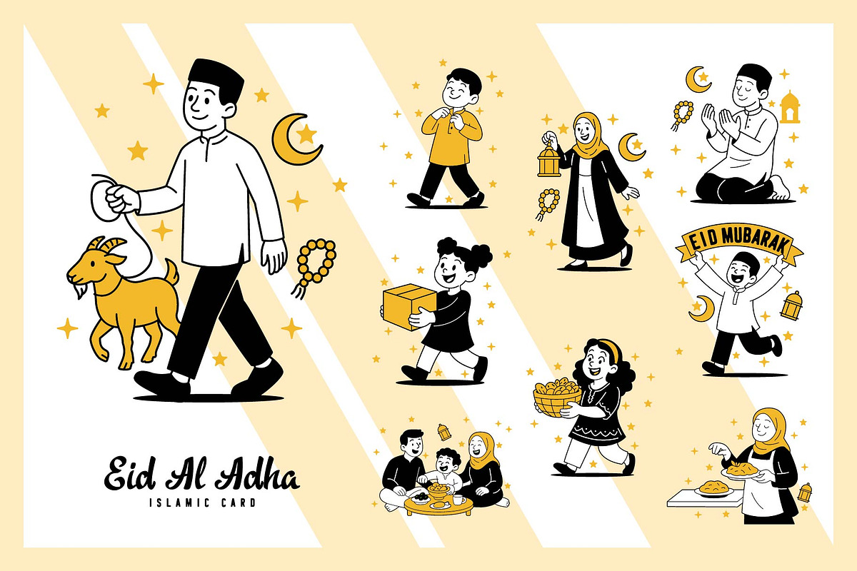 Illustrations Eid al-Adha, a Seasonal Illustration by frog.ground (Photo 1 of 2)