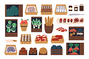 Eco harvest, farm food products set, a Food Illustration by Good Studio (Thumbnail 2 of 3)