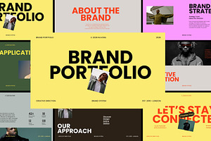 Brand Portfolio Template PowerPoint, a Presentation Template by adoestudio