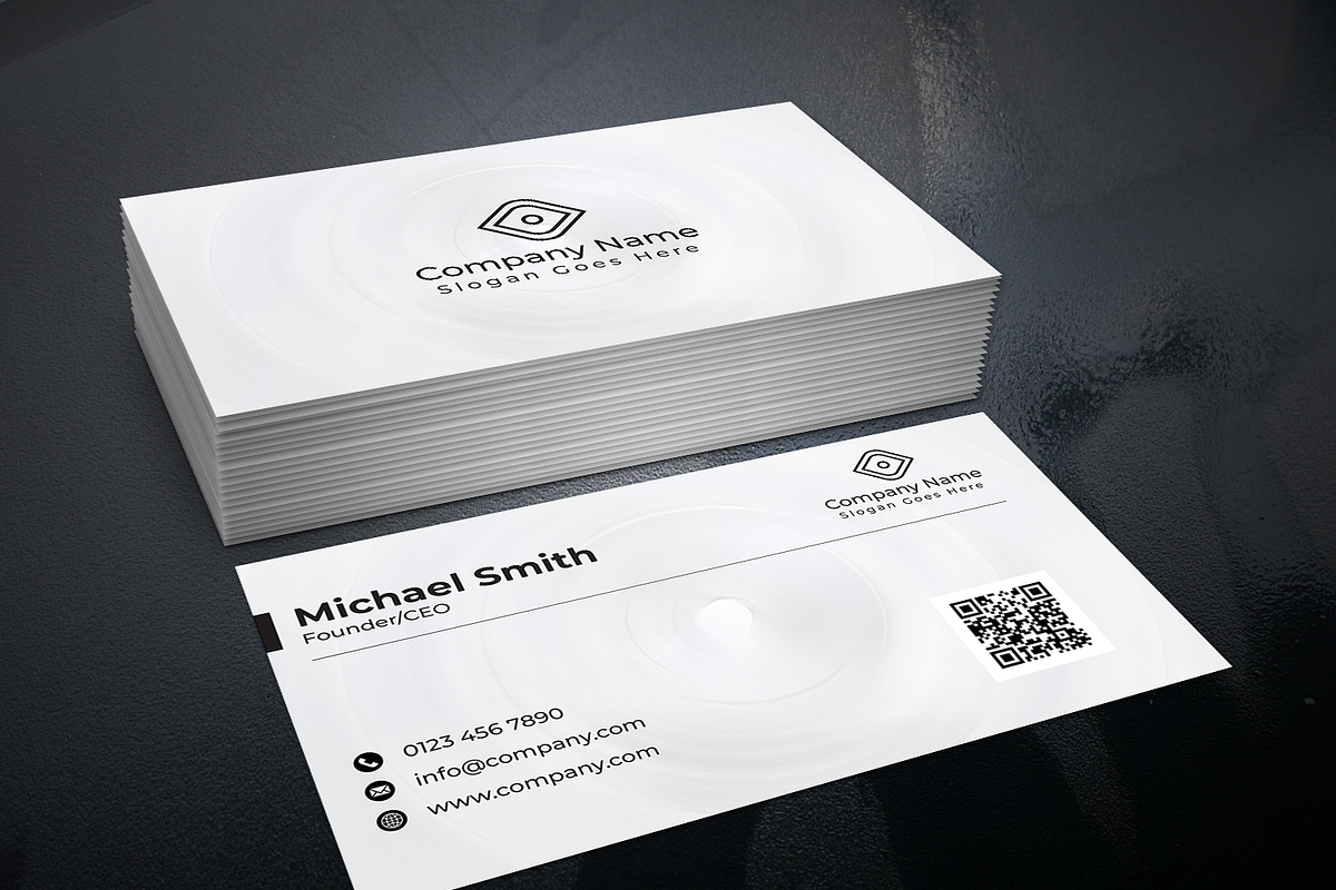 Simple and Minimal Business Card, a Business Card Template by designsprout (Photo 1 of 4)