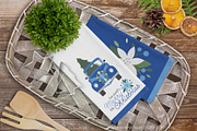 Blue Christmas Truck Clipart + SVG, a Seasonal Illustration by MyClipArtStore (Thumbnail 3 of 3)