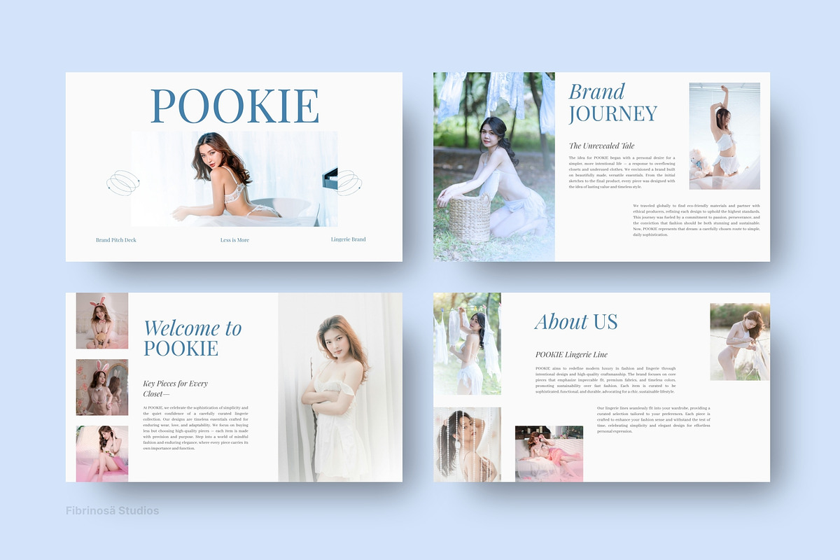 Lingerie Brand Pitch Deck, a Presentation Template by FIBRINOSÄ (Photo 6 of 7)