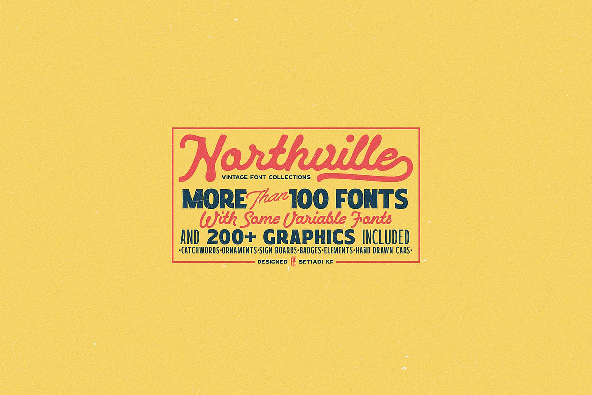 Northville Vintage Font Collections, a Serif Font by wubstudio (Photo 10 of 21)