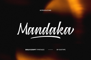 Mandaka Bold Script