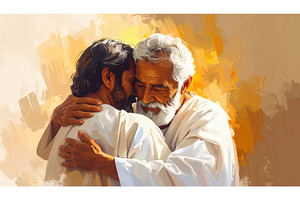 Emotional reunion between two men, an Arts & Entertainment Photo by Igor Tichonow