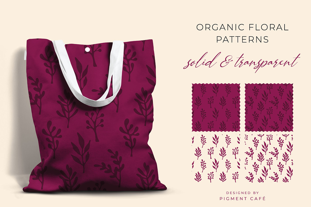 Floral Form Studies Shapes & Pattern, a Decorative Illustration by Pigment Café (Photo 3 of 5)