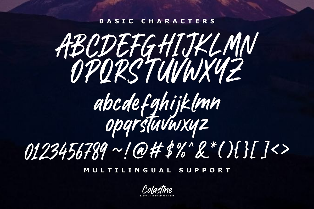 Colastine - Handwritten font, a Handwritten Font by Majelis Art (Photo 7 of 7)