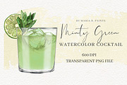 Watercolor Cocktail Illustration Set, an Illustration by Maria B. Paints (Thumbnail 10 of 33)
