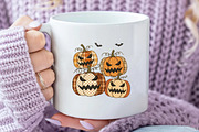 Vintage Patchwork Pumpkin Halloween, an Illustration by Daily.Designs (Thumbnail 4 of 5)