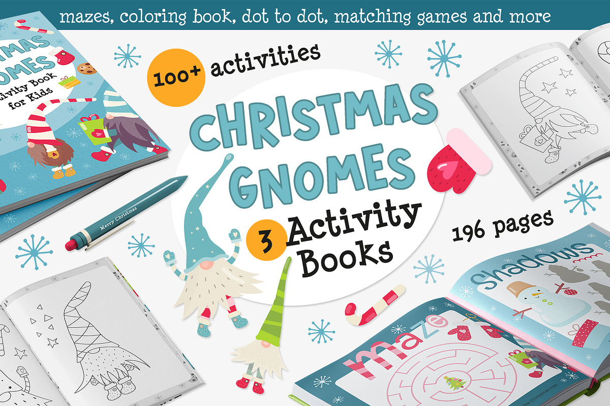 Christmas Activity & Coloring Book, an Education Illustration by Nursery Art (Photo 1 of 9)