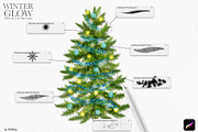 Winter Glow Procreate Brushes, a Brush Add-On by owlasya (Thumbnail 2 of 7)
