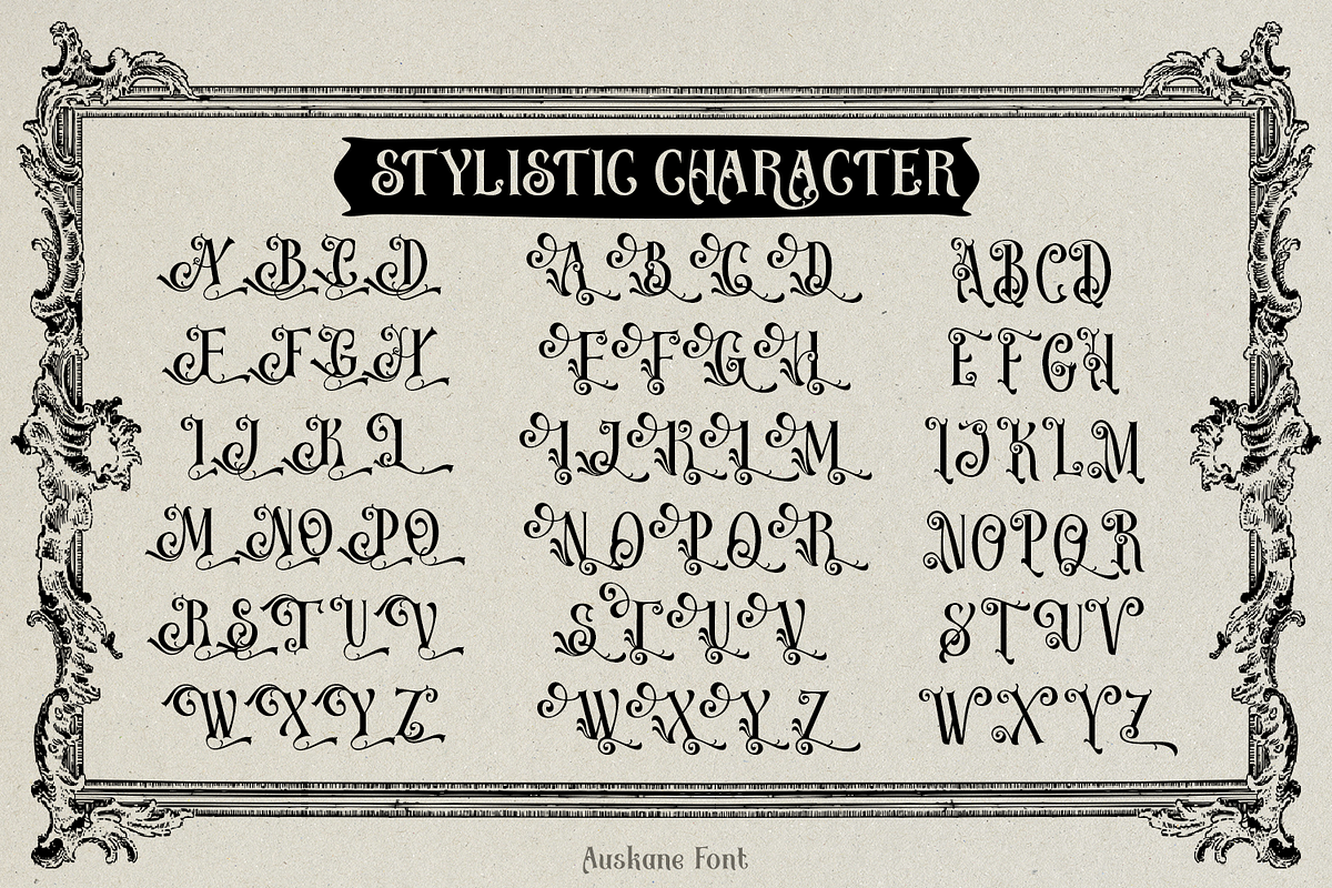 Auskane Victorian Font, a Blackletter Font by madeDeduk (Photo 6 of 8)