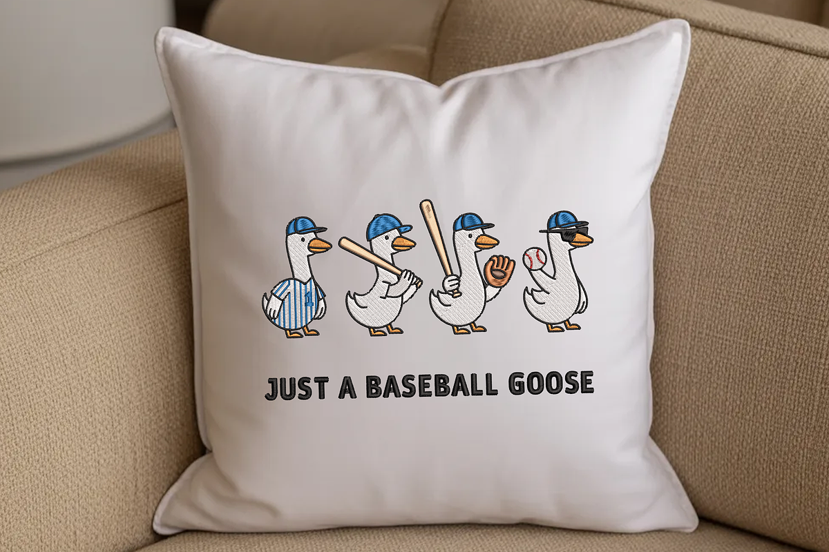 Just A Baseball Goose Funny Design, an Illustration by Moss Rose (Photo 3 of 3)