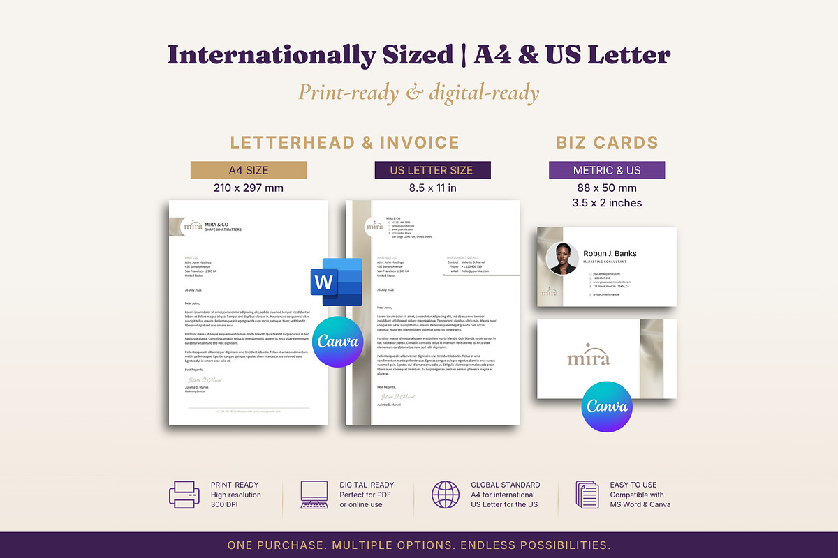 Business Starter Kit 3 Products, a Stationery Template by B2 Studio (Photo 15 of 19)