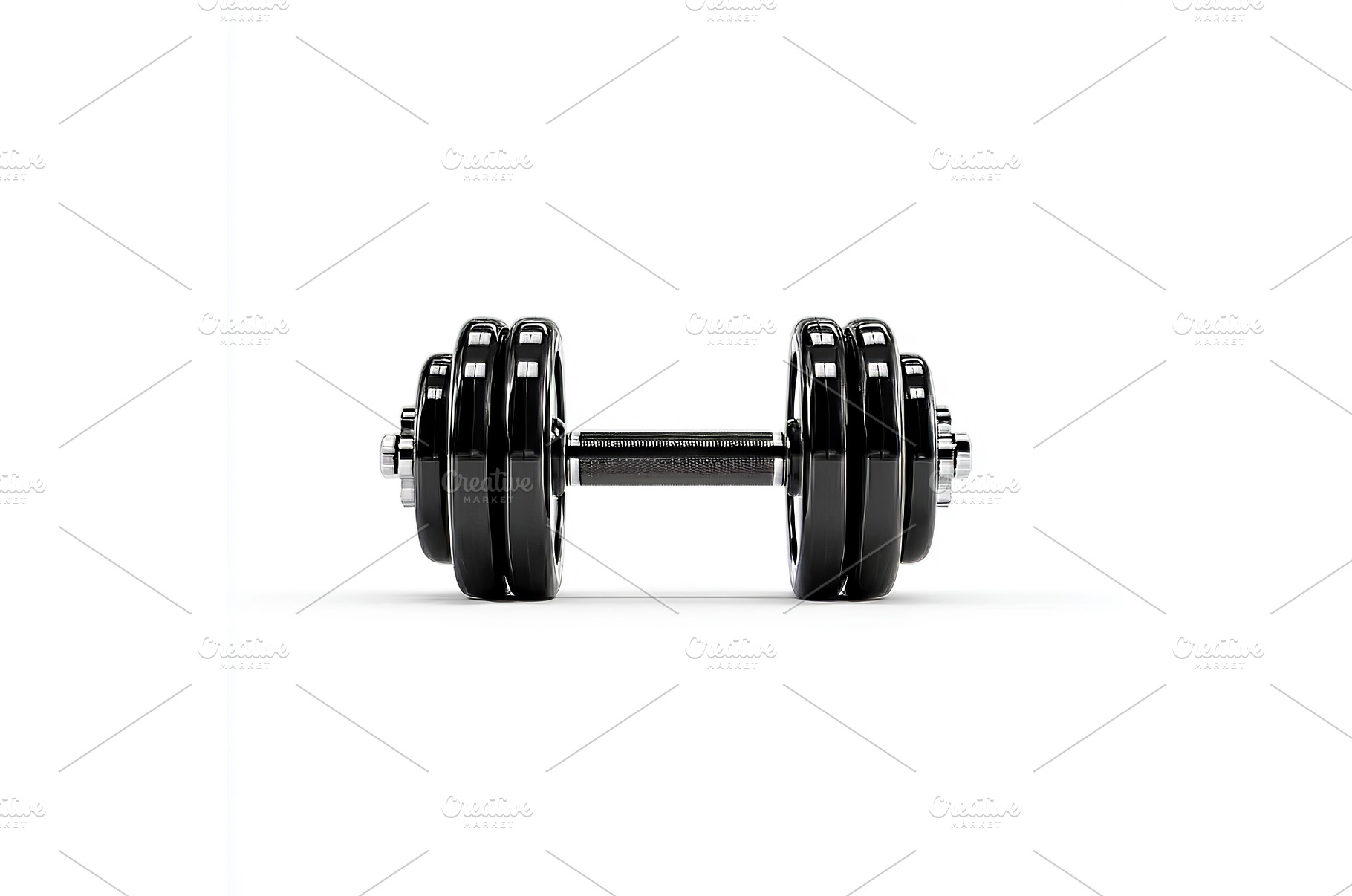 A lone dumbbell featuring numerous, a Sports & Recreation Photo by ZinetroN