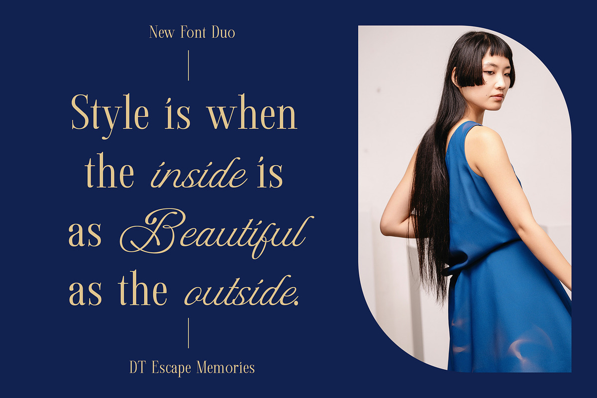 DT Escape Memories - Font Duo, a Serif Font by Dryy.type (Photo 4 of 14)