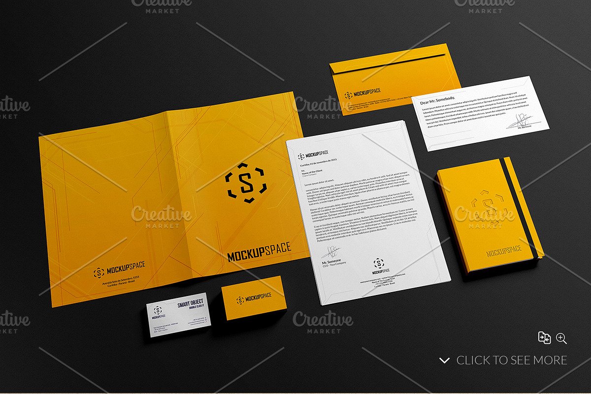 Elegant Stationery Brand Mock-Up, a Books & Magazine Mockup by MockupSpace (Photo 1 of 15)