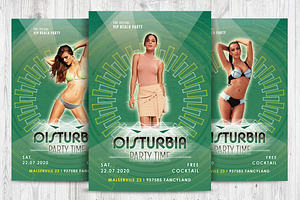 PSD party flyer Disturbia vol.2