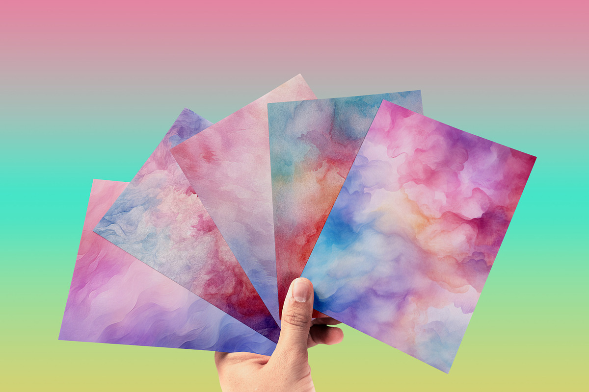 Pastel Watercolor Background, a Texture Graphic by Forhadx5 (Photo 2 of 5)
