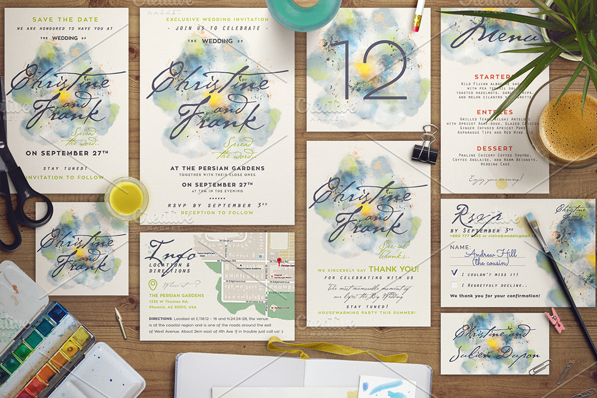 Bestselling Bundle II -40%, an Invitation Template by The Wedding Shop (Photo 4 of 10)