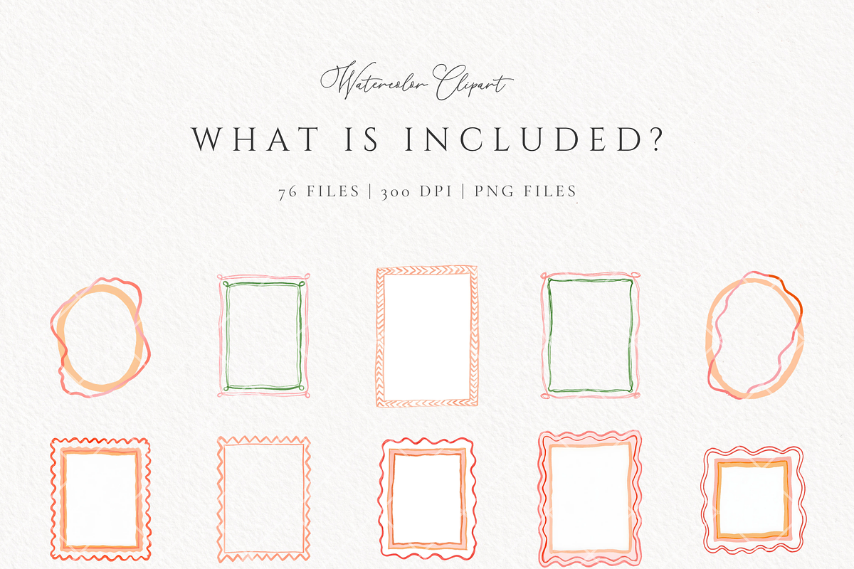 Whimsical cottagecore frames., an Object Graphic by Invite to Clipart (Photo 6 of 9)
