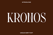 Kronos - Elegant Serif Font, a Serif Font by Luna Shop (Thumbnail 1 of 8)