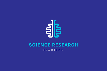 Science research logo.