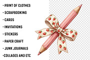 Brushstroke Pencil Bow Clipart PNG, a Transportation Illustration by SinaCreation (Thumbnail 3 of 9)