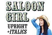 Saloon Girl Upright and Italics, a Font by FontMesa (Thumbnail 1 of 6)