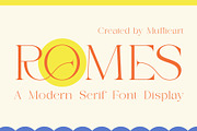 Romes - Modern Serif Font, a Serif Font by Muflieart (Thumbnail 1 of 11)