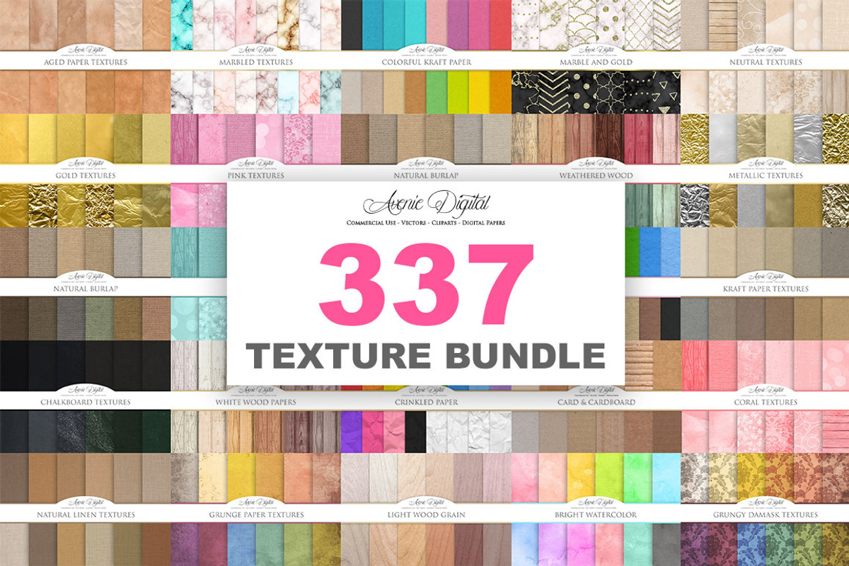 New 337 Texture Bundle, a Texture Graphic by Avenie Digital (Photo 1 of 12)