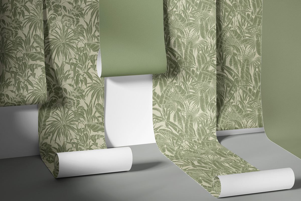 Green Tropical Patterns, a Pattern Graphic by Jeanna Draw (Photo 4 of 13)