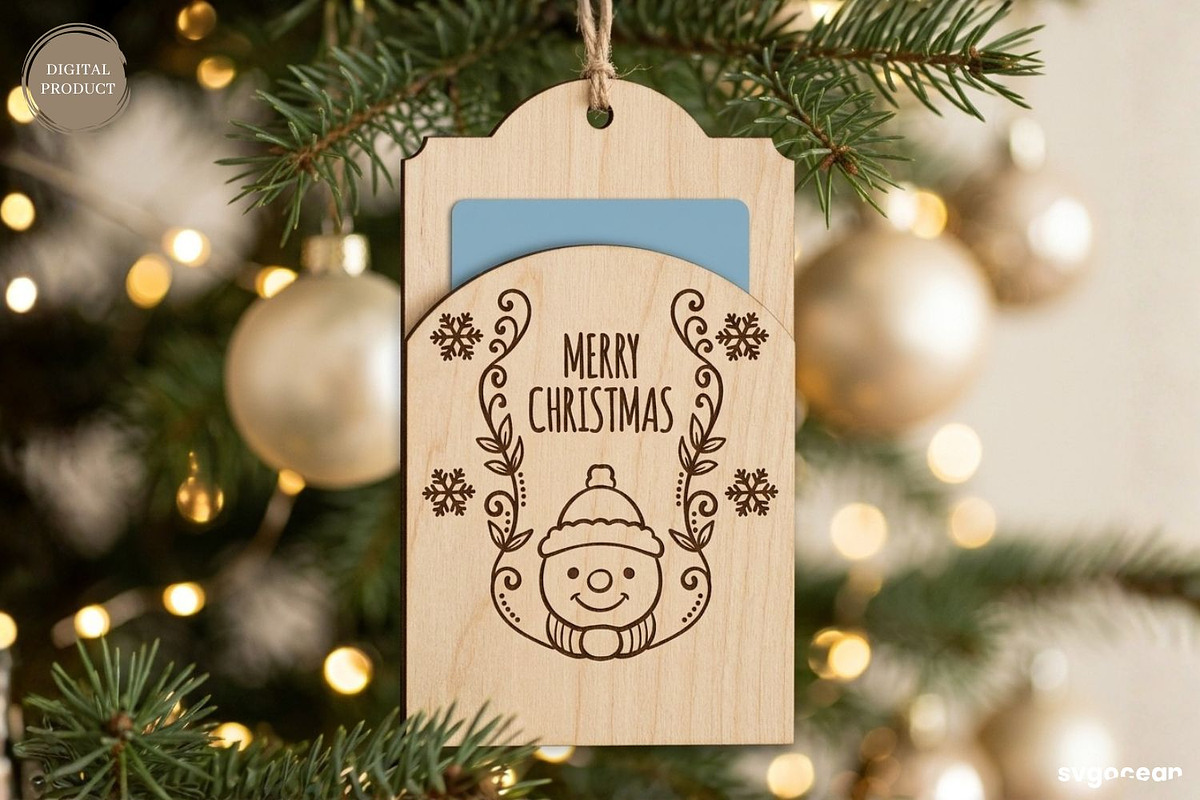 Christmas Card Holders SVG Bundle, a Decorative Illustration by svgocean (Photo 22 of 25)