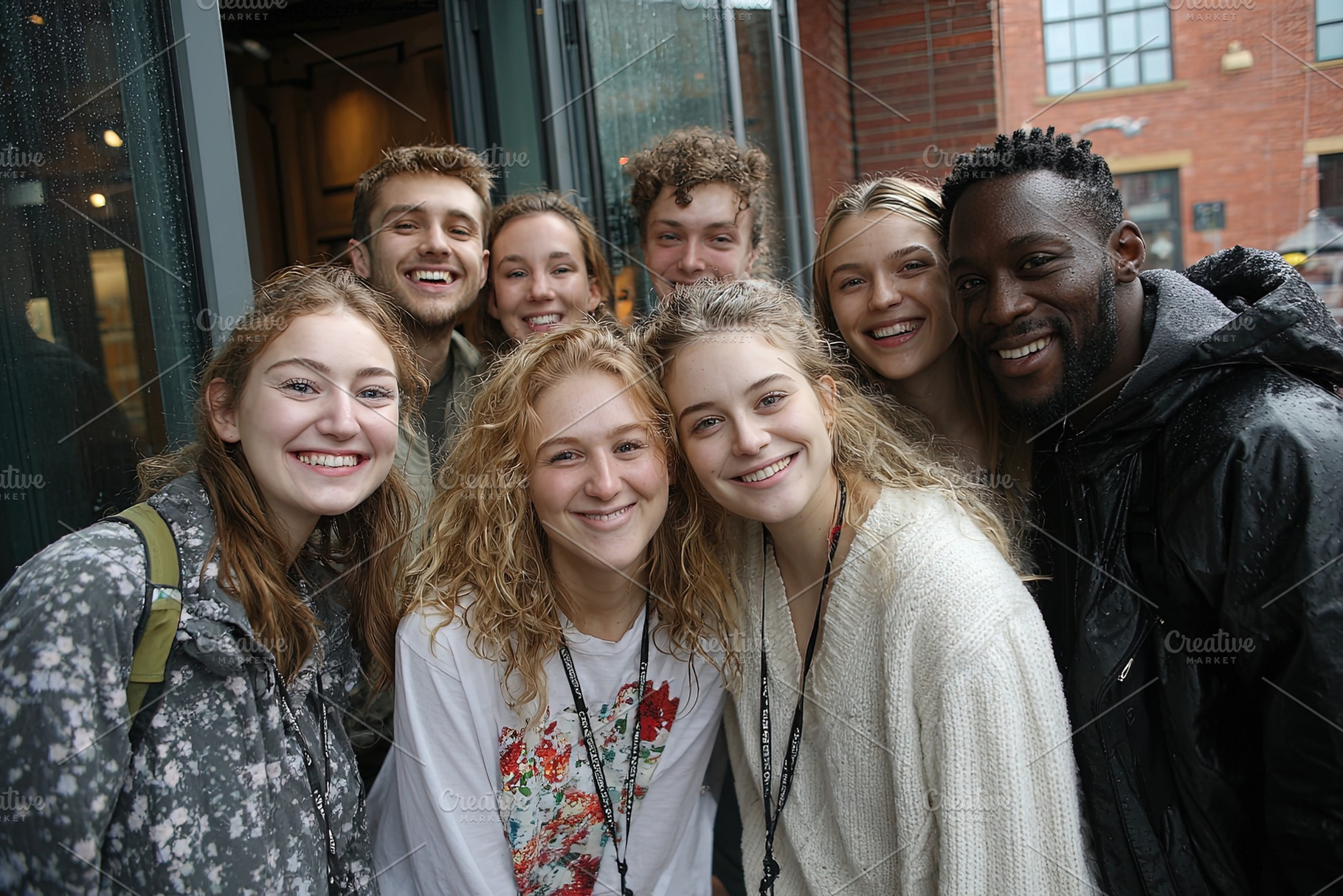 Happy Diverse Friends Group, a Person Photo by Ales Munt