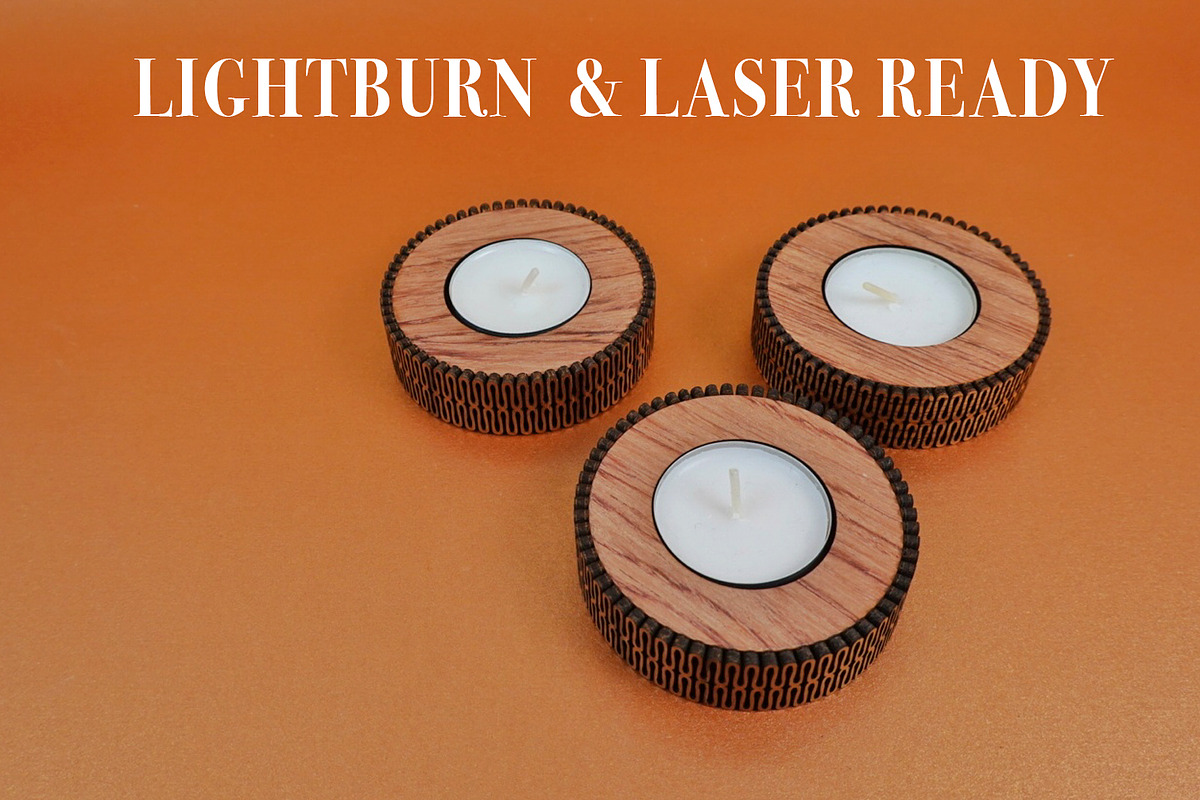 Candle Holder Flexi File 4 Laser Cut, an Object Graphic by MaramadeLaser (Photo 1 of 5)