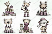 Whimsical Christmas Teddy Bear Clipa, an Illustration by Creative Art (Thumbnail 6 of 11)