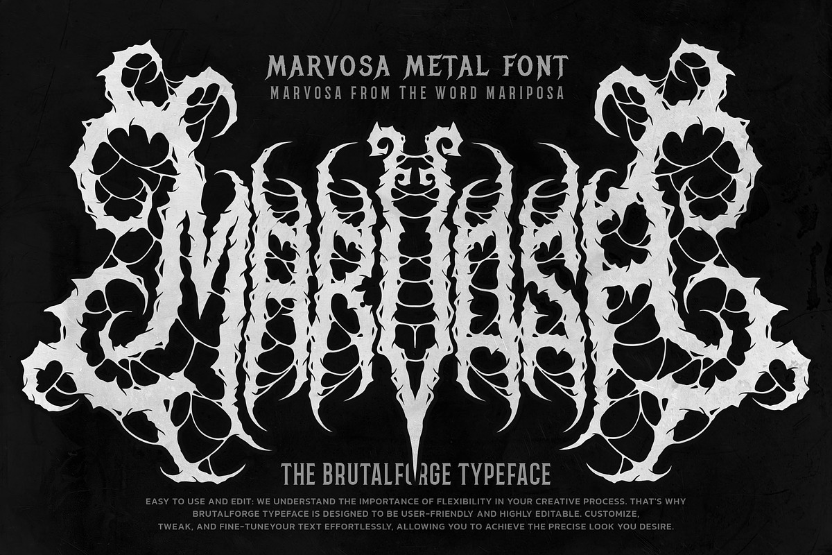 Marvosa Black Metal, a Blackletter Font by Blackmetalfont (Photo 1 of 8)