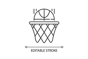 Basketball Linear Icon