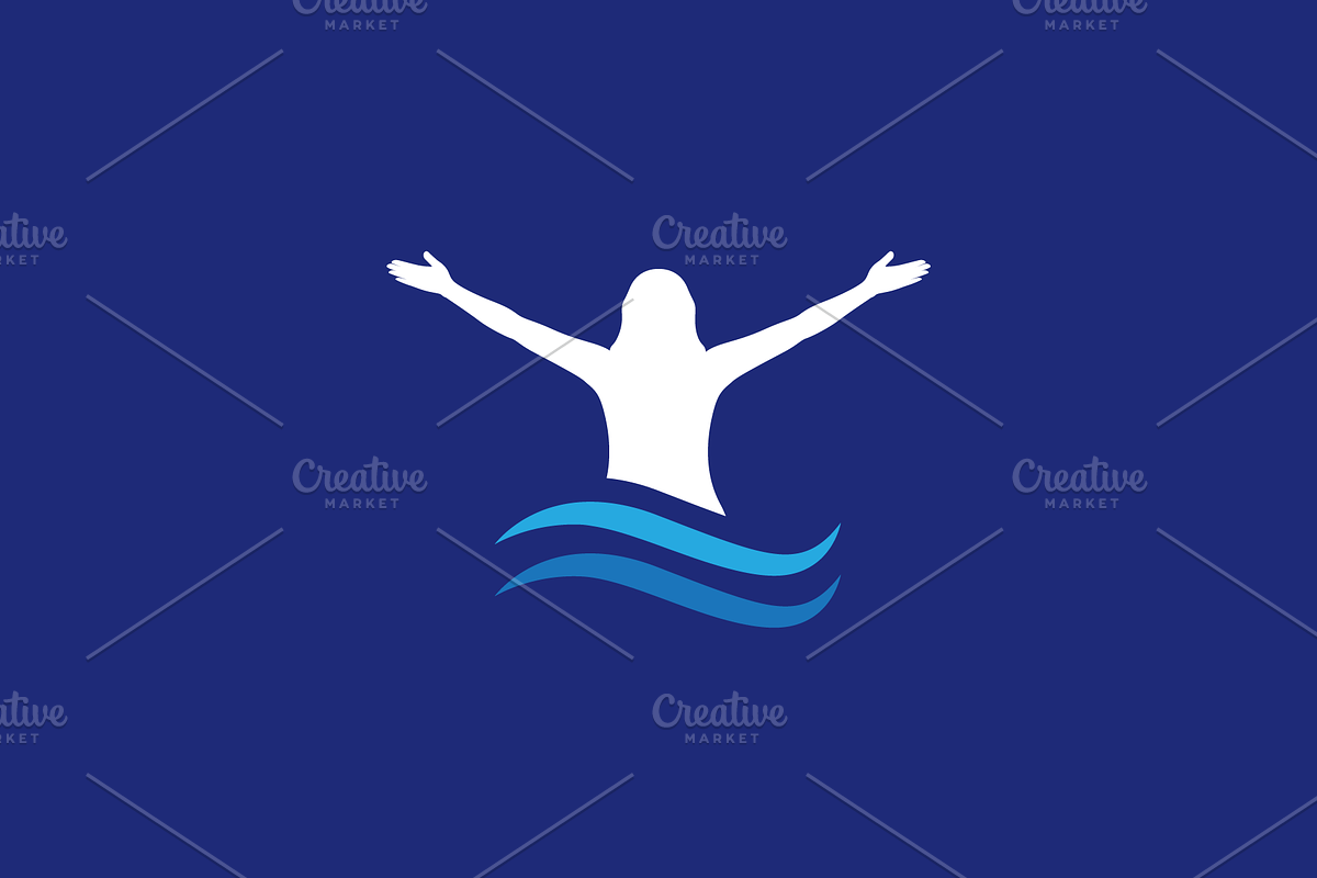 ocean freedom wave vacation logo, a Branding & Logo Template by devastd
