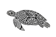 Mandala Sea Turtle SVG Bundle, an Illustration by yasushie (Thumbnail 29 of 31)