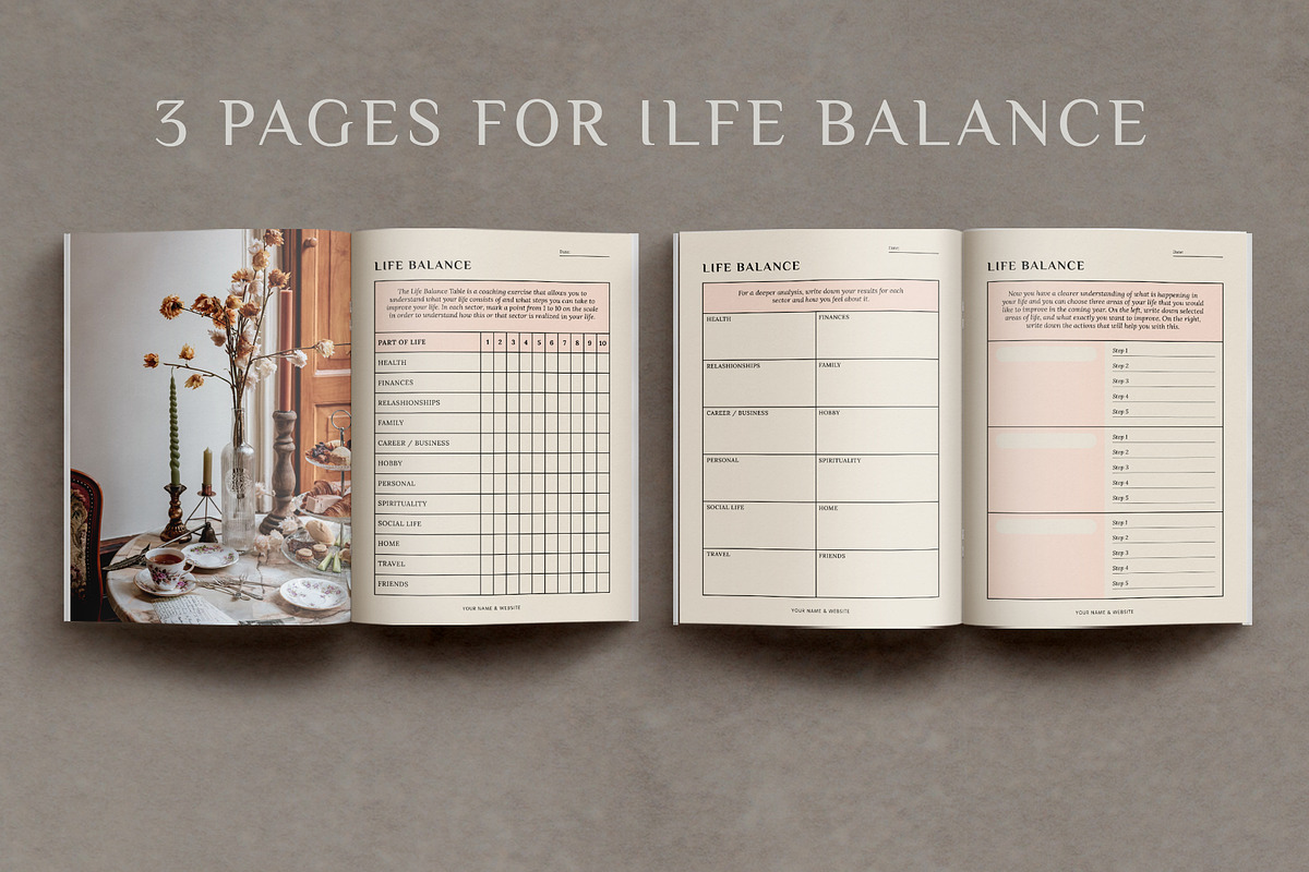 Aesthetic Planner & Calendar, a Stationery Template by Anatartan Design (Photo 6 of 27)