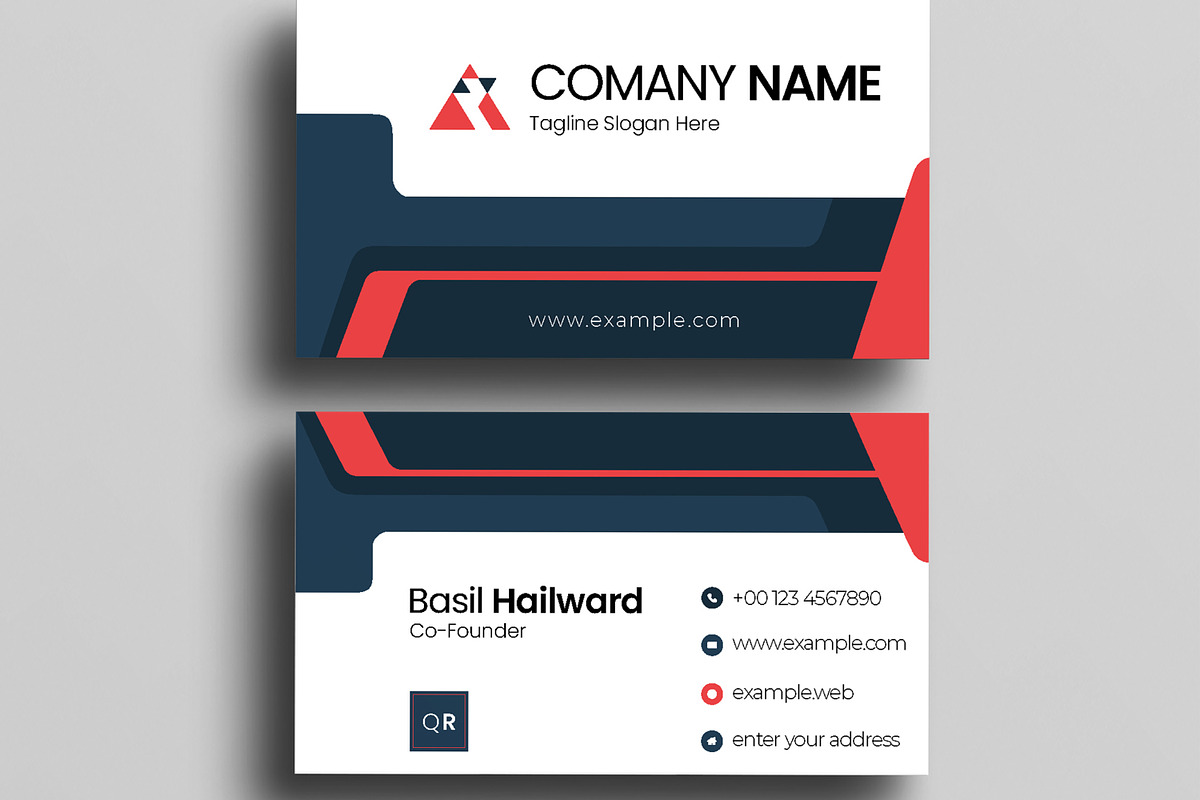Company Business Card Template, a Business Card Template by MightyDesign (Photo 3 of 6)