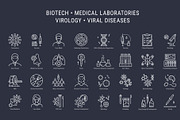 Viral Disease Vaccine, Medicine Icon, an Outline Icon by Nuburu (Thumbnail 1 of 3)