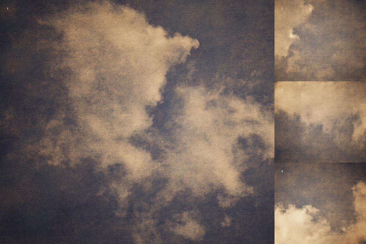 Grunge SKY Backgrounds-Golden style preview 5