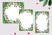 Christmas vector frames, elements, a Decorative Illustration by OKart.studio (Thumbnail 5 of 6)
