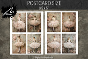 Ballerina Portraits, Pink Paper, a Person Illustration by Digital Art Mahdiseño (Thumbnail 8 of 9)