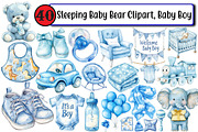 Sleeping Baby Bear Clipart, Baby, an Illustration by Design Market (Thumbnail 1 of 3)