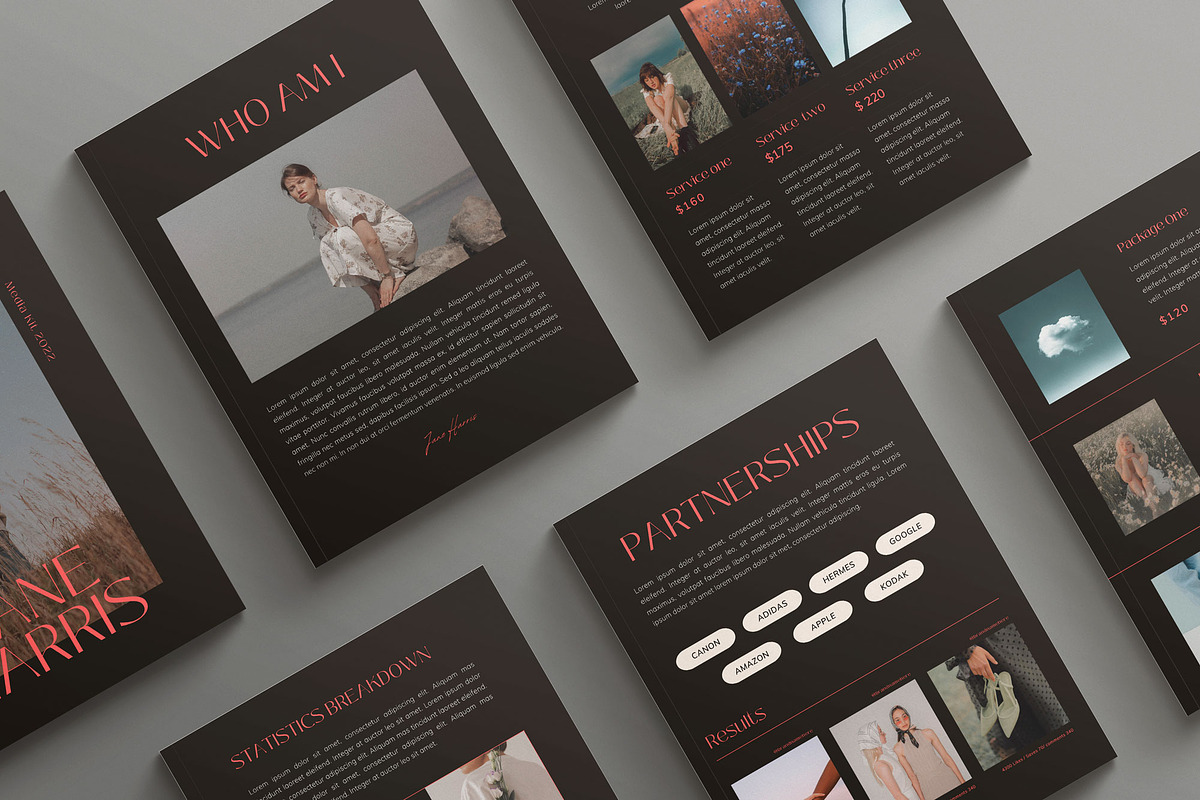 DARK MODE | Media Kit Canva Template, a Magazine Template by Sierra Creative Studio (Photo 9 of 9)